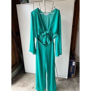 SNDYs Pluto Jumpsuit Green From Revolve Size 4